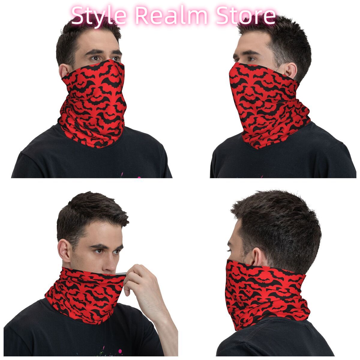 Pañuelo gótico con diseño de m - Neck Warmer Tube reseña y precio