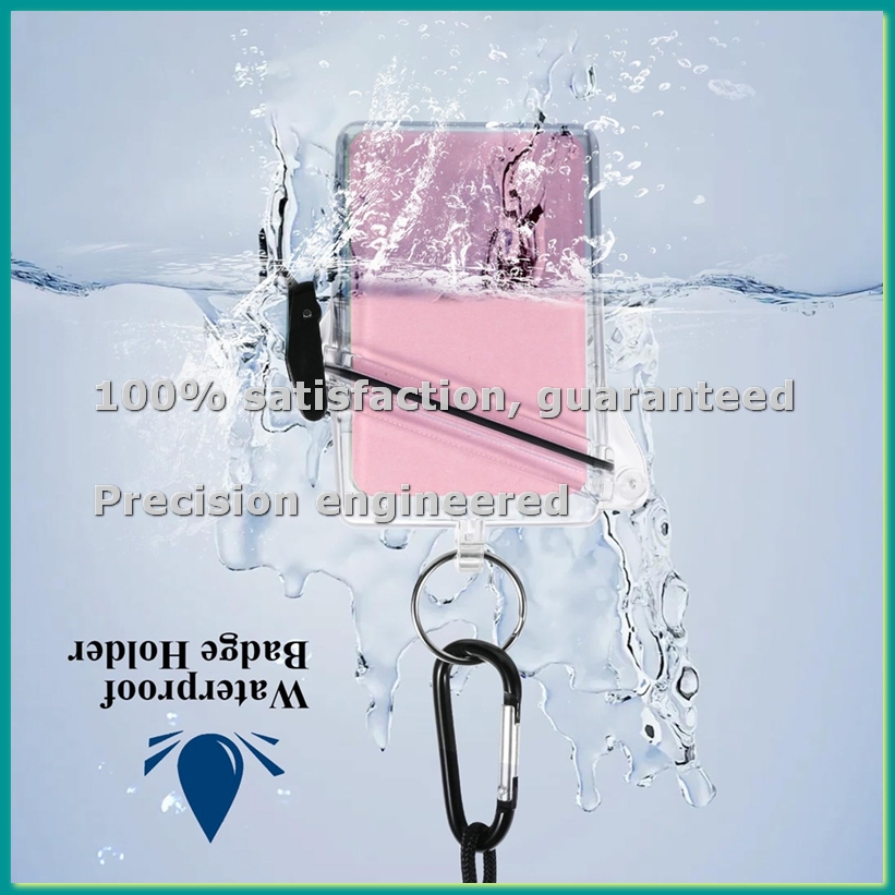 Paquete de 5 Fundas Impermeabl - Lanyard Badge Holder reseña y precio